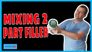 How to mix 2 part filler Ronseal wood filler [upl. by Tartan156]