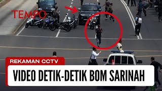 Rekaman CCTV DetikDetik Teroris Bom Sarinah MH Thamrin Jakarta Dilumpuhkan [upl. by Yoong]