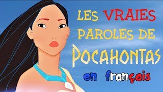 Pocahontas  Lair du vent les vraies paroles en français [upl. by Cherey]