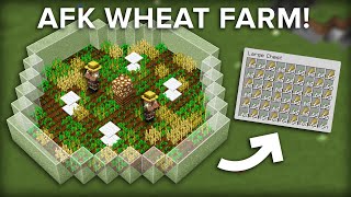 Minecraft Easiest Villager Wheat Farm  150 Per Hour [upl. by Niccolo]