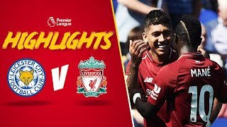 Highlights Leicester City 12 Liverpool  Mane and Firmino make it four out of four [upl. by Ablasor896]