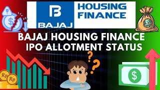 BAJAJ housing finance ipo allotment status [upl. by Bidget]