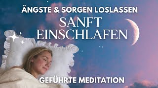 Schnell amp tief schlafen 🕯️ Negative Gedanken loslassen ✨ Einschlafmeditation [upl. by Aerdnaed]