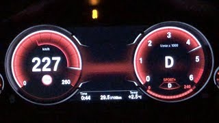 BMW 740d Xdrive 2015 Stage 1 Acceleration 100150 kmh 100200 kmh [upl. by Perri]