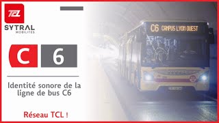 BUS Identité sonore de la ligne de bus C6 du réseau TCL de Lyon [upl. by Einram767]