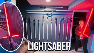 My CRAZY Authentic Lightsaber Collection  Kylo Artsabers UNBOXING  REVIEW 😈🚨 [upl. by Godrich913]