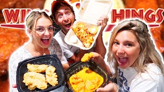 EPIC WINGS MUKBANG with Capron amp Rydel [upl. by Nyrrat822]