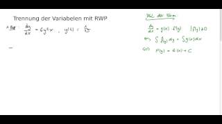 Trennung der Variabelen [upl. by Romeon]