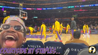 COURTSIDE AT THE LAKERS GAME LAST NIGHT [upl. by Arvin]