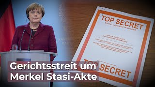 Gerichtsstreit um die Veröffentlichung von Angela Merkels StasiAkte [upl. by Job]