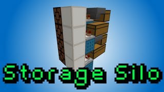 Storage Silo most compact  Minecraft Redstone Tutorial [upl. by Va]