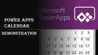 Power Apps Calendar Demo [upl. by Abocaj824]