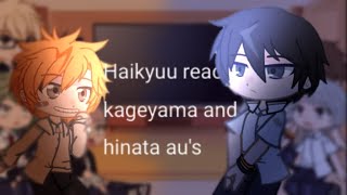 haikyuu react to kageyama and hinata aussodamikoryhaikyuu reaction gachaclub [upl. by Fanchet527]