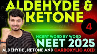 ALDEHYDE  KETONE AND CARBOXYLIC ACID L4  NCERT ORIENTED  NEET 2025 [upl. by Hannavas]