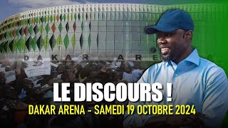 Discours intégral dOusmane Sonko à Dakar Arena  19102024 [upl. by Ahsiema]