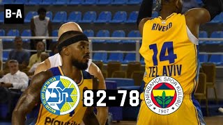 Maccabi Tel Aviv  Fenerbahce 8278  Full Highlights  Nick Galis Tournament  15092023 [upl. by Imaon]