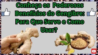 ✅Conheça os Poderosos Benefícios do GengibrePara Que Serve e Cono Usar 🌿 🌿 [upl. by Ahcatan]