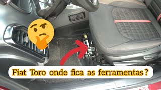 Fiat Toro  Onde Ficam as ferramentas pro estepe❓ 🤔 [upl. by Suoivatnom]