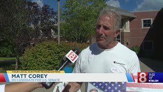 AP Matthew Corey wins Republican nomination for US Senate in Connecticut primary election [upl. by Anahtor801]