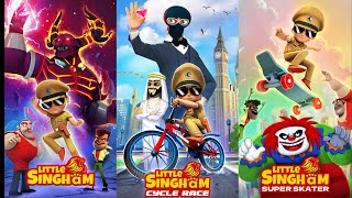 🤩 Little Singham Mobile Game 2023  Little Singham Cycle Race Little Singham Super Skater Gameplay [upl. by Retse]