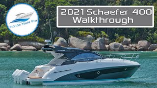 2021 Schaefer 400 Walkthrough Video  Triple Mercury Verado 300hp Outboards [upl. by Liamsi]