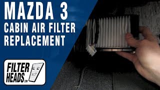 How to Replace Cabin Air 2012 Filter Mazda 3 [upl. by Burman72]