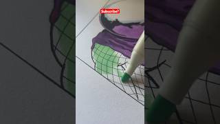 Super Simple Mysterio Drawing Using Terrible Markers art [upl. by Llenyl]