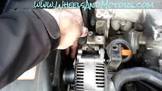 How to replace alternator on Audi A6 C6 4F 20 TDI [upl. by Teagan]