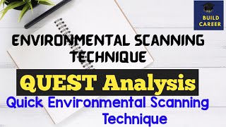 QUEST Analysis QUEST Analysis in Environmental ScanningQUEST in hindi buildcareerBCom MCom NET [upl. by Akyre]