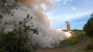 ESA Ariane 6 rocket engine F120C hot fire test sound up [upl. by Enineg]