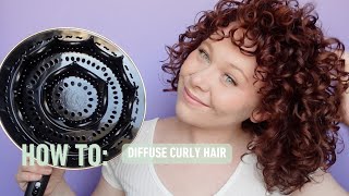 How to Diffuse Curly Hair  Hover Diffusing  Curlsmith [upl. by Halak172]