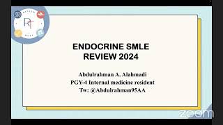 SMLE review course 2024  Endocrine amp ID  DrAbdulrahman Alahmadi [upl. by Nolie]