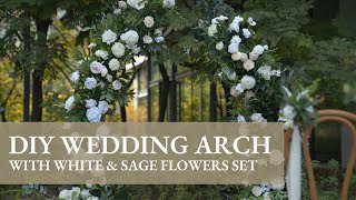 Lings Tutorial how to DIY floral wedding arch [upl. by Anilrahc]