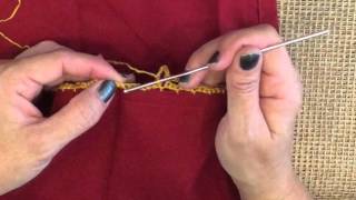 How To Crochet On Fabric [upl. by Nit]