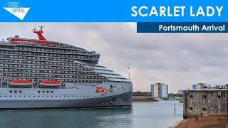 Scarlet Lady arriving in Portsmouth 21062021 [upl. by Buell]