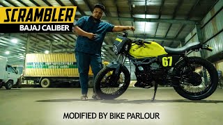 Modified Bajaj Caliber 115cc Into Scrambler Style By BikeParlour I Best modified bike in Bangladesh [upl. by Ladd]