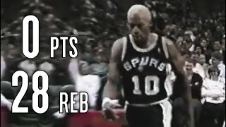 Dennis Rodman 0 Points 28 Rebounds [upl. by Ingra181]