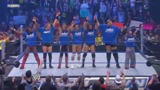 Team RAW vs Team Smackdown with Finishers [upl. by Lirbaj]