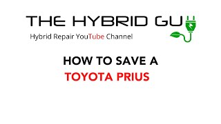 How To Save A Toyota Prius [upl. by Anuahsar]