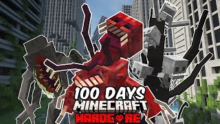 I Survived 100 Days In The Ultimate Parasite and Zombie Apocalypse in Hardcore Minecraft [upl. by Htenaj]