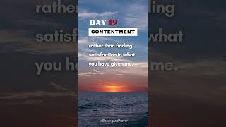 31daysofprayer Contentment Godliness [upl. by Risay]