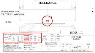 Examples of Determining the Tolerance on an Engineering Drawing  ED Fundamentals Course Preview [upl. by Iz574]