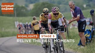 Highlights  Stage 5  Dauphiné 2023 [upl. by Ytima]