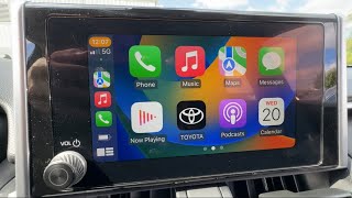 FULL TUTORIAL of Toyota’s New Software System  with apple CarPlay [upl. by Alded357]