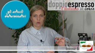 Gli articoli determinativi  Impariamo l’italiano  A1 level  italian lesson  6 [upl. by Annmaria948]