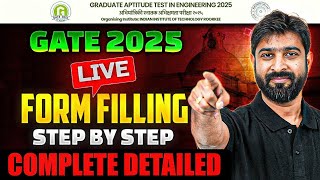 GATE 2025 Form Fill Up  How To Fill GATE 2025 Application Form  Step By Step Complete Detailed [upl. by Sinaj]