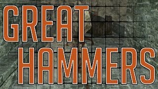 Dark Souls 2  ALL GREAT HAMMERS Max Upgrades amp Move Sets [upl. by Francis50]