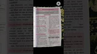 Exercise class 8 science chapter 7 metals and nonmetals  metals and nonmetals Ishortsfeeds [upl. by Oidgime160]