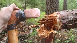 Primitive Archery Copper Age Yew Longbow Part 1  Otzi the Iceman primitive hunting bow [upl. by Clava]