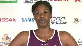 Romelda Aiken talks Magpies Layton matchup  22 Feb 2017 [upl. by Deeas]